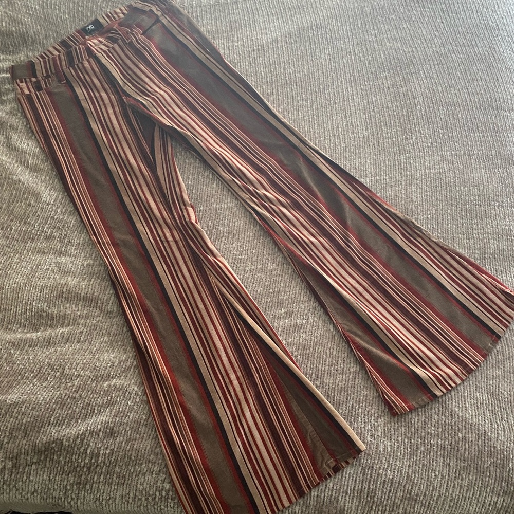 Groovy striped corduroy bell-bottoms